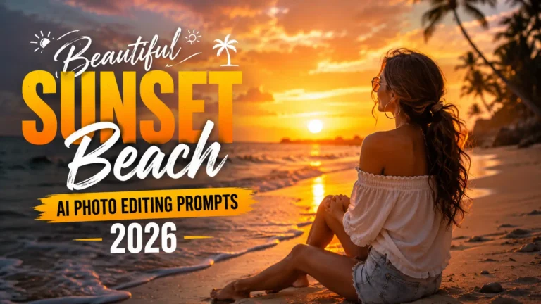 Beautiful Sunset Beach AI Photo Editing Prompts 2026