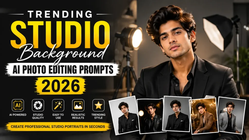 Trending Studio Background AI Photo Editing Prompts 