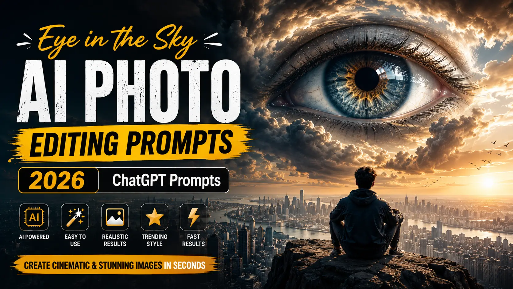 Eye in the Sky AI Photo Editing Prompts 2026 | ChatGPT Prompts