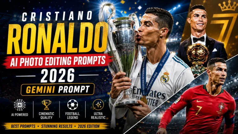Cristiano Ronaldo AI Photo Editing Prompts 2026 | Gemini Prompt