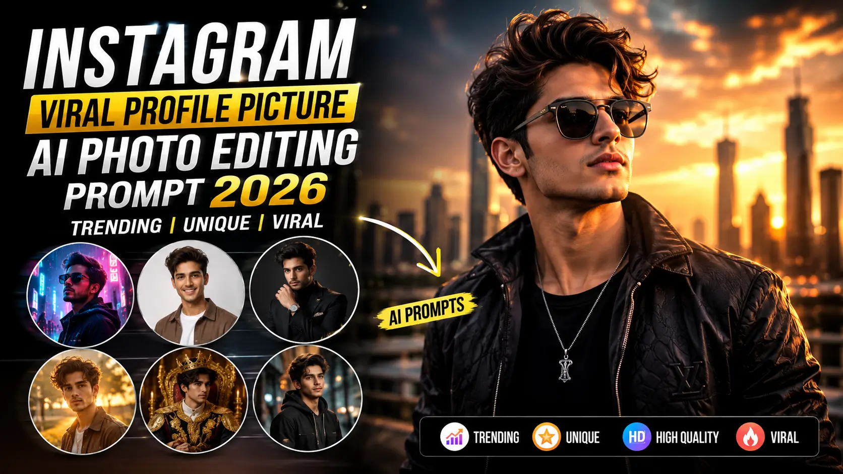 Instagram Viral Profile Picture AI Photo Editing Prompt 2026