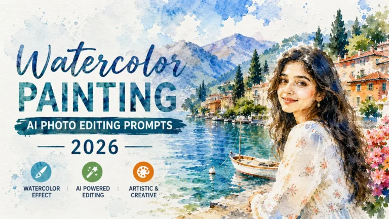 Watercolor Painting AI Photo Editing Prompts 2026| ChatGPT Prompts