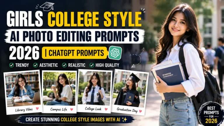 Girls College Style AI Photo Editing Prompts 2026 | ChatGPT Prompts
