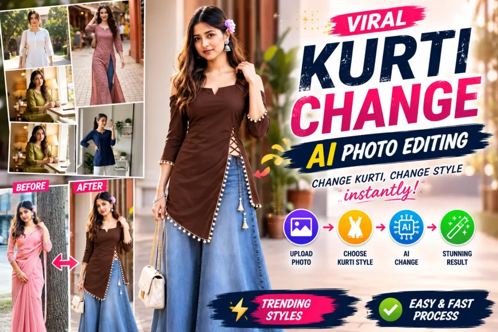 Kurti Dress Change AI Photo Editing