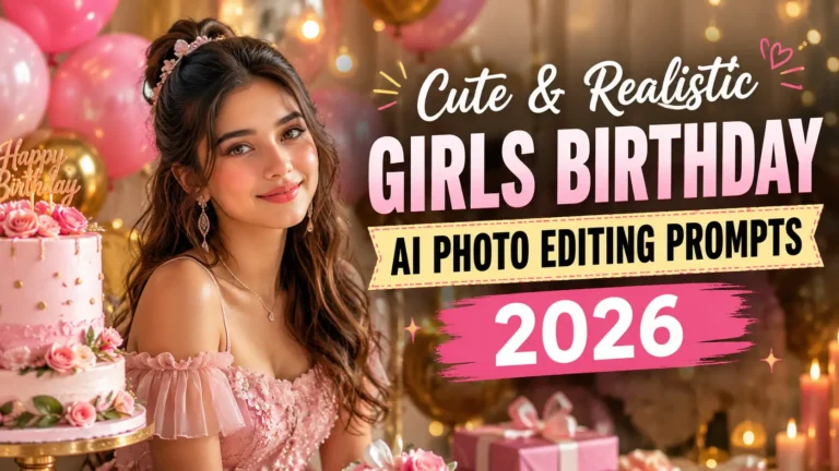 Cute Girls Birthday AI Photo Editing Prompts 2026