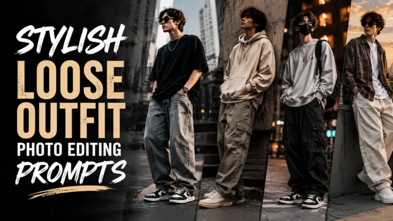 Stylish Loose Outfit Photo Editing Prompts for Trendy AI Photos