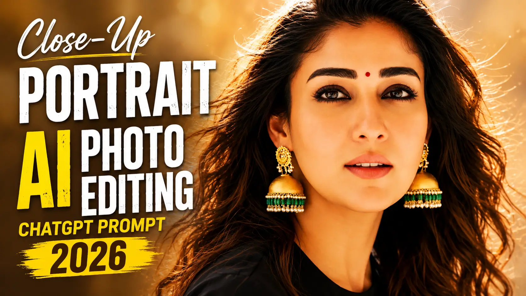 Viral Close-Up Portrait AI Photo Editing ChatGPT Prompt 2026